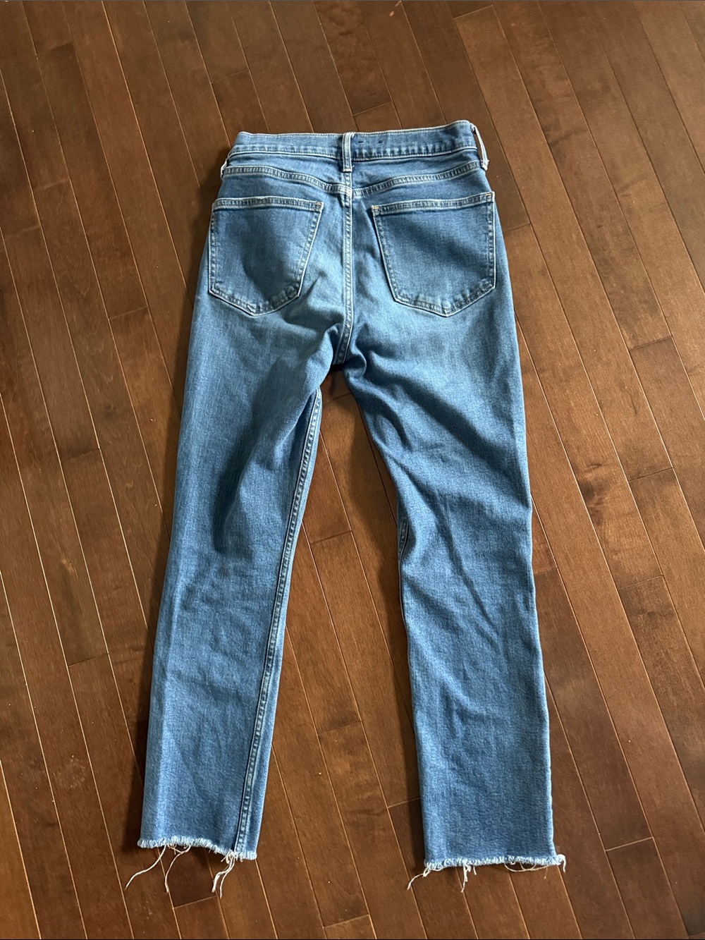 GAP Women's Light Blue Straight-Leg Jeans Sz 4 Regular